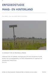 Erfgoedstudie Maas- en hinterland